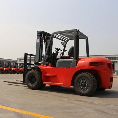 China CPCD80 8 Ton Forklift ISUZU 6BG1 Diesel Powered Forklift High Power for sale