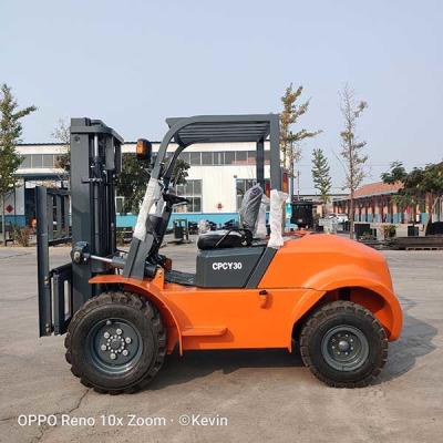 China 3T Small Rough Terrain Forklift 3000kg Container Mast Outdoor Forklift for sale