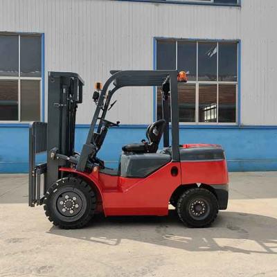 China CPCD35 Diesel Lift Truck 4.5m Mast 3.5 Ton Diesel Forklift With Solid Tires for sale