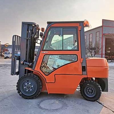 China New Diesel Forklift Truck 3500kgs 3.5 Ton Forklift Diesel With Cabin for sale