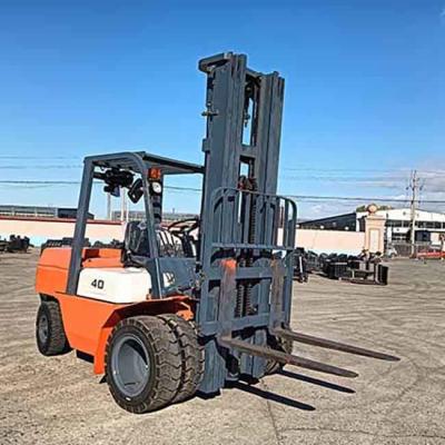 China 4 Ton Gasoline Powered Forklift 4000kgs CPCD40 6m Mast Counterbalance Lift for sale