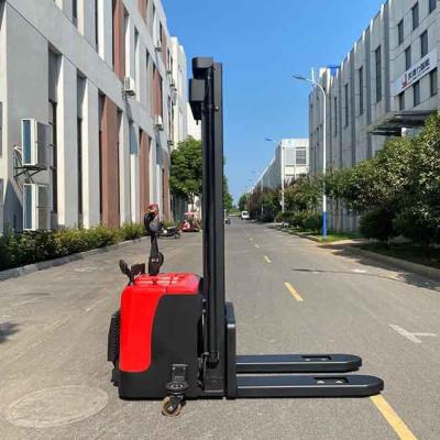 China 3000kgs Walkie Pallet Stacker Lead Acid Battery Powered Pallet Stacker for sale