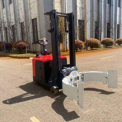 China 1500kg CPDB15-25 1.5Ton counterbalanced stacker warehouse use paper roll clamp for sale