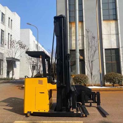 China 1500kg CSD15 1.5T 3 way pallet stacker standing type Triplex mast 3m to 4.5m for sale