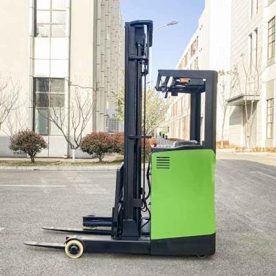 China CQDE15 48V 1.5T Electric Reach Truck 1500kg Seat Type Triplex 3m-12m Mast for sale