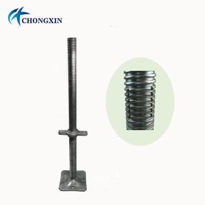 China Hot Sale Q235 Scaffolding Accessories Galvanized Adjustable Screw Jack Base for sale