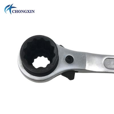 China Cr-V 17/21 19/21mm Double Sided Adjustable Ratchet Podger Wrench Wrench for sale