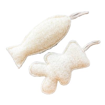 Chine Natural Loofah Loofah Bath And Kitchen Sponge Eco-friendly Plastic Free Shower Sponge à vendre