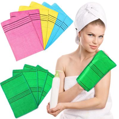 China Body Cleaning+skin Massage Korea Italy Exfoliating Bath Body Scrub Glove Dead Skin Washcloth Te koop