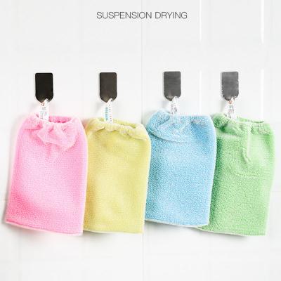 중국 Elastic Body Cleaning+skin Massage Premium Scrub Wash Glove For Bath Body Exfoliator Dead Skin Scrubber Exfoliating Glove 판매용