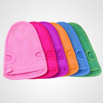 Chine 2022 Hot Selling 100% Viscous Rayon Body Cleansing Scrub Exfoliator High Quality Natural Fiber Scrub Exfoliating Glove Bath Towel à vendre