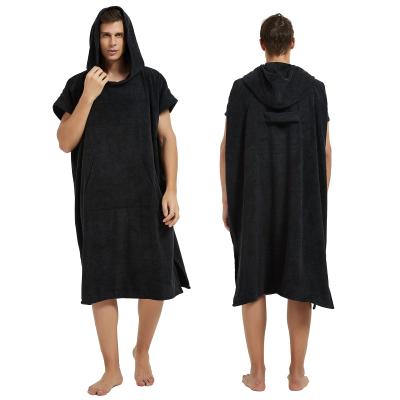 China Viable adult hooded towel with pocket hooded towel WITH POCKET LONG CHANGING SURF PONCHO DRESS zu verkaufen