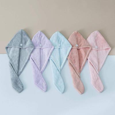 Κίνα Sustainable Durable Reusable Microfiber Hair Drying Turban Towel Fabric For Women Turban Quickly προς πώληση