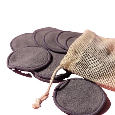 Κίνα Reusable 80% Bamboo Face Cleansing Pads Eco Friendly Cotton Bamboo Charcoal Makeup Remover Pads προς πώληση