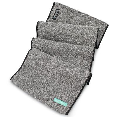 중국 Sustainable Activated Charcoal Yoga Towel Microfiber Fibers Soft Sweaty Sports Towels 판매용