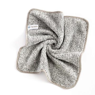 China Microfiber Viable Bamboo Charcoal Reusable Makeup Remover Cloth For Removing Makeup From All Skin Types for sale