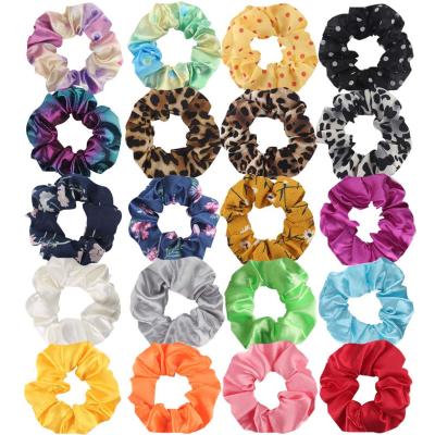 China Polyester Cotton Chiffon Fabric and Silk Satin Fabric Hair Ring Hair Elastics Ties Suitable for Women Girls Hair Accessories zu verkaufen