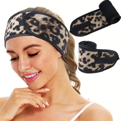 China Sustainable Spa Headband Wash Shower Facial Soft For Women Hair Band zu verkaufen