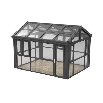 China Energy Saving Sunrooms Glass Prefab Glass Houses Aluminum House Manufacturer Freestanding Sunroom for sale