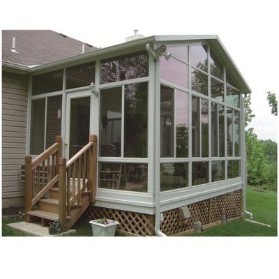 China Energy Saving Aluminum Glass House Garden Glass House Insulated Sunroom Roof Panels for sale