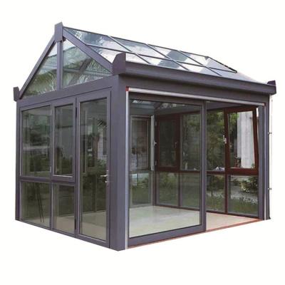 China New Desgin Glass House Grave Homes Energy Saving Glass House Aluminum Frame Glass House for sale