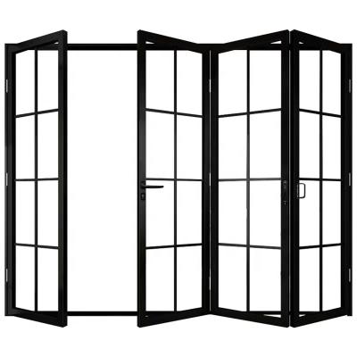 China Hot Selling Waterproof Exterior Aluminum Bi Folding Glass Sliding Doors for sale