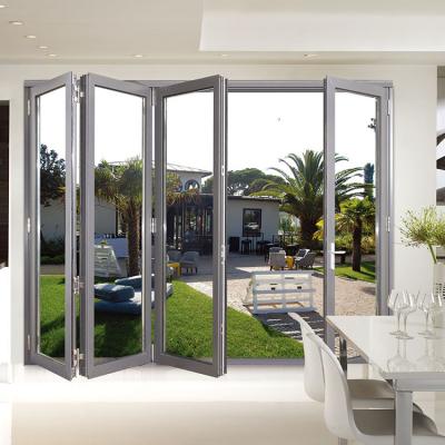 China High quality waterproof aluminum folding door accordion metal folding doors for sale for sale