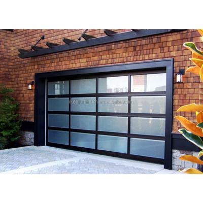 China Modern Garage Windproof Glass Door Sectional Garage Doors Garage Door for sale