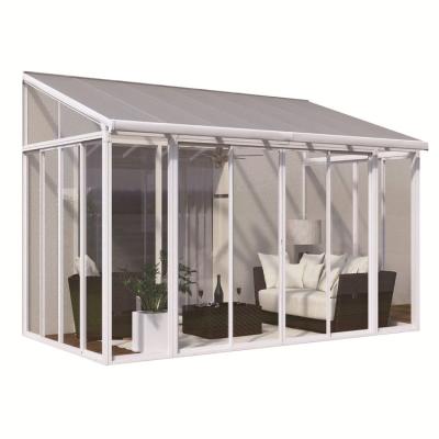 China Energy Saving Sun House Glass House Conservatory Aluminum Slope Roof Winter Garden Sunroom for sale