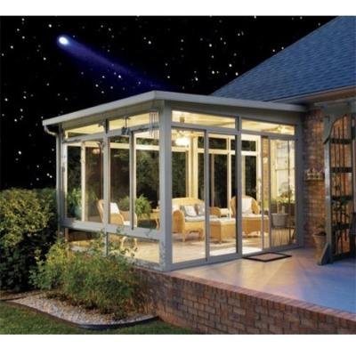 China Hot Sale China Solarium Energy Saving Sunroom Insulated Glass Green House Low E Sun Room All Seasons Sunroom With Tempered Glass for sale