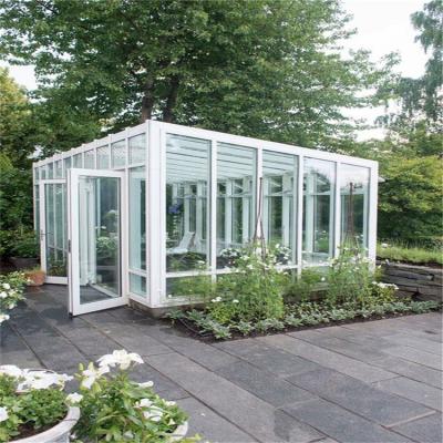 China Energy Saving Conservative Greenhouse Sunroom Conservatories Prefab for sale