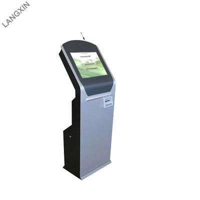 China Automatic Bank Queue Ticket Dispenser Machine With 17 Inch IR Touch Screen for sale