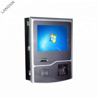 China Ticket Vending Displays LX8081 Infrared Coffee Shop Mall Led Touch Screen Mini Payment Kiosk With Thermal Printer for sale