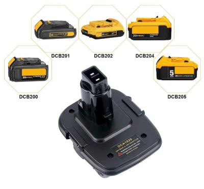 China ABS+PC Dewalt Lithium Battery Converter to Dewalt Nickel Battery Adapter for sale