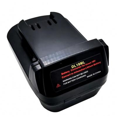 China ABS+PC DeWalt 18V Battery Converter to Milwaukee 18V Lithium Battery Adapter for Milwaukee Tools for sale