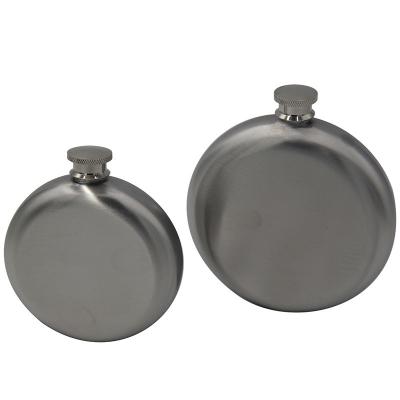 China Promotional Price Custom Logo Metal 6oz Colored Round Hip Flask for sale