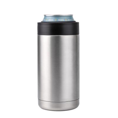 China Kepp Drinks Freezable 12oz 16oz Double Wall Metal Cold Stainless Steel Vacuum Freezable Empty Car Beer Can Cooler for sale