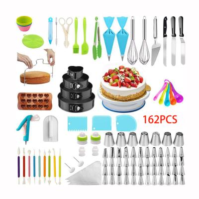 China Multifunctional Tool Stocked Kit Cake Stocked Plastic Cake Supplies Dessert Kitchen Decorating Baking Tool Kit for sale