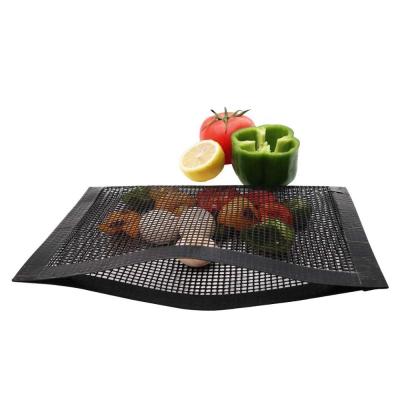 China Hot Selling High Quality Dustproof Barbecue Mat Mesh Bag For Grill Dustproof Nonstick Basket for sale