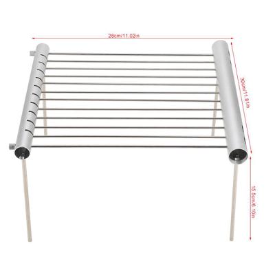 China Easily Cleaned Easily Cleaned Portable Folding Barbecue Tube Stainless Steel Grill Camping Stand For Outdoor for sale