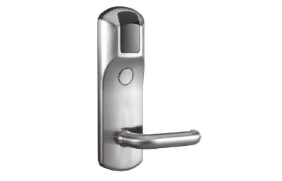 China Stainless Steel Inductive Electronic ID Card RFID Hotel Locks Free Software for sale