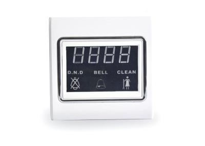 China White Color Touch LED Number Sign Hotel Doorbell System visible DND Room No. Hotel Name for sale