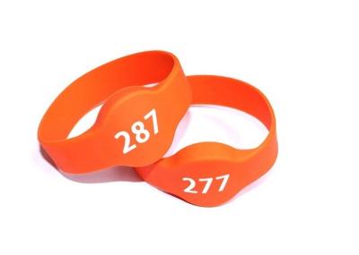 Κίνα Αδιάβροχο βραχιόλι Wristband σιλικόνης RFID αναγνωστών 125KHZ για την ηλεκτρονική κλειδαριά προς πώληση