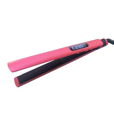 China Electric Hair Flat Iron Straightening For Women LED Display Hair Straightener PTC Heater With Ionic Function Straightening Tools for sale