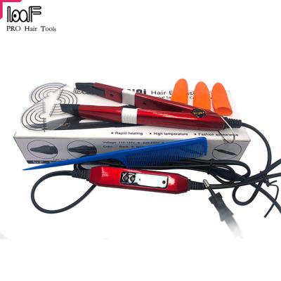 China Make hairstyles 00% tefulong heating plate temperature control lcd hair extension tools for keratin hair for sale