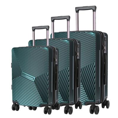 China Customizable Long Distance Travel Trolley 3-Piece Suitcase Luggage Set Travel With Factory Style for sale