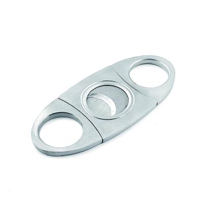 China Minimalist Smoking Cigar Knife Scissors Tool Accessories Portable Stainless Steel Gift Simple Style Stainless Steel Cigar Cutter New PP Bag for sale