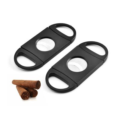 China 2021 New Minimalist Cigar Cutter Set Cigar Cutter Accessory Stainless Steel Cigar Cutter for sale