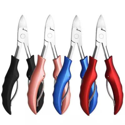 China Professional Nail Tools Stainless Steel Toenail Clippers ABS Handle New Embedded Dead Skin Nippers Nail Clipper Pedicure Tools for sale