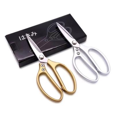 China Fashionable Thick Scissors Kitchen Stainless Steel Aluminum Alloy Health Stainless Steel Chicken Bone Scissors SK5 Strong Universal Household Food Scissors for sale